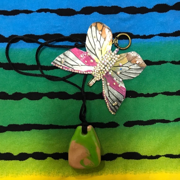 Ceramic Vintage One of a Kind Handmade Boho Necklace - Picture 14 of 16